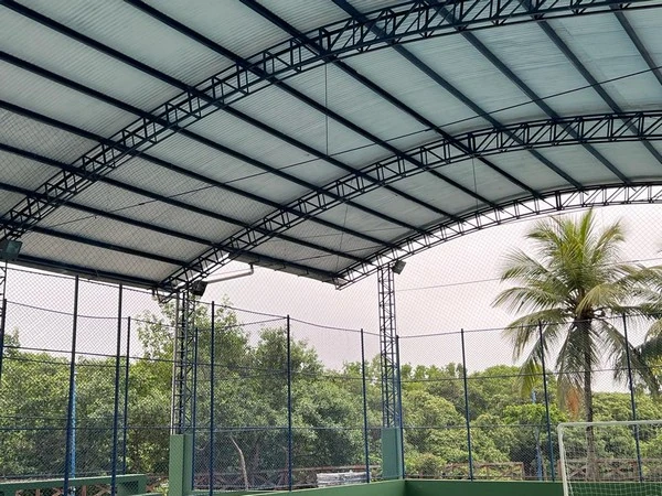 Rede de proteção para quadra esportiva